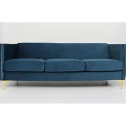 3S. x Home Canapé 3 places Velours MURRAY Bleu Online