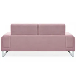 3S. x Home Canapé 3 places Velours côtelé GRAHAM Rose Best