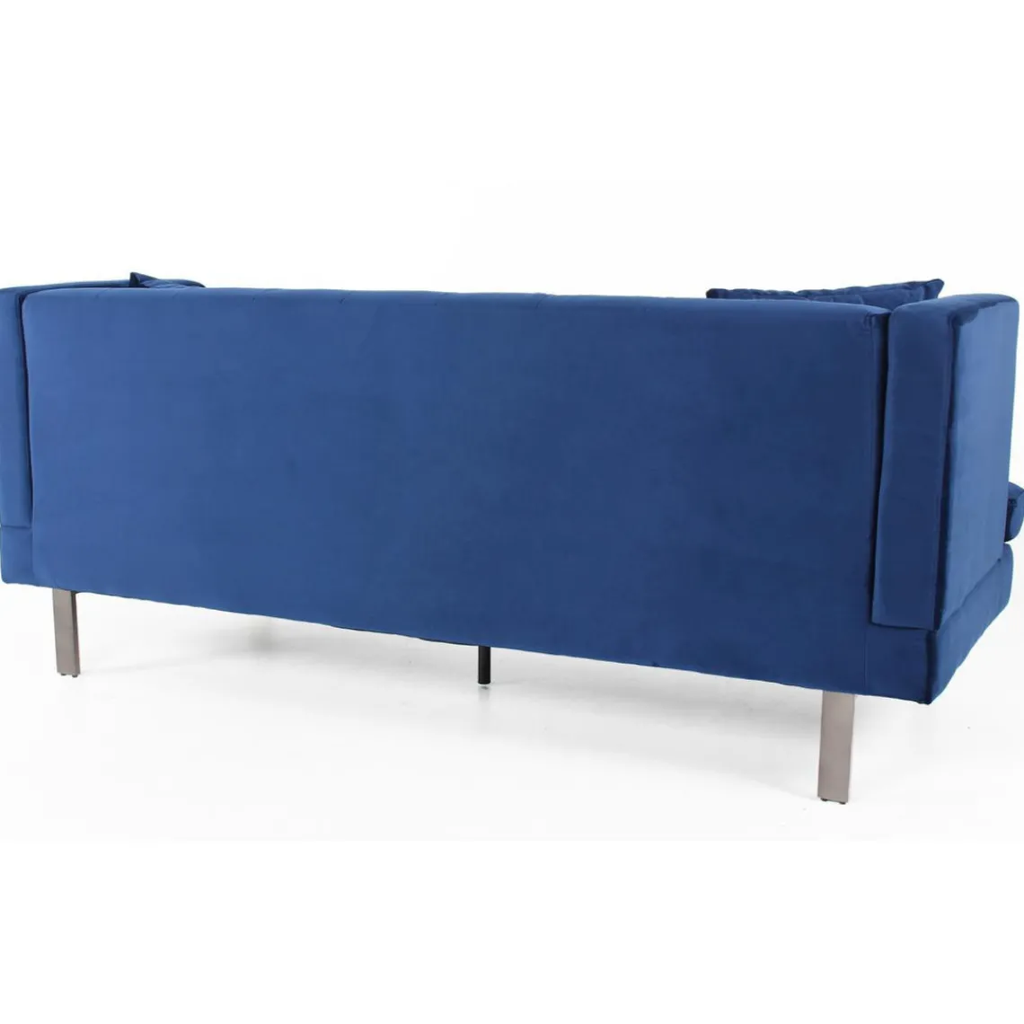 3S. x Home Canapé 3 places Vincennes Velours Bleu Sale