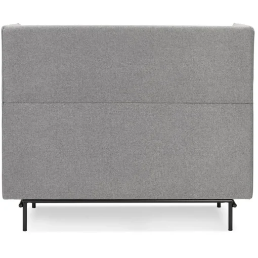 ALTEREGO Canapé acoustique 2 places 'VISAVI' avec haut dossier en tissu gris clair Outlet