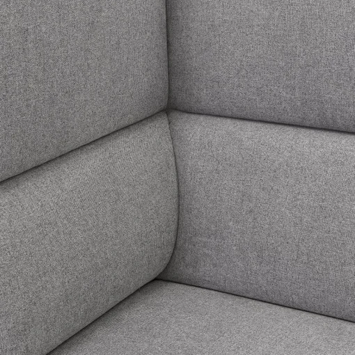 ALTEREGO Canapé acoustique 2 places 'VISAVI' avec haut dossier en tissu gris clair Outlet