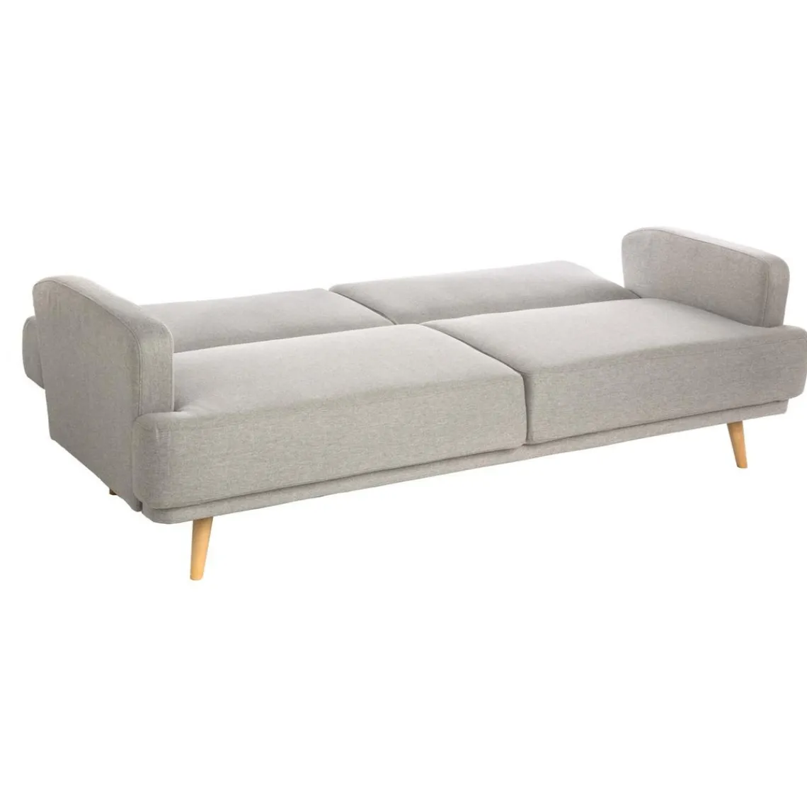 3S. x Home Canapé banquette 3 places Jack gris clair Best