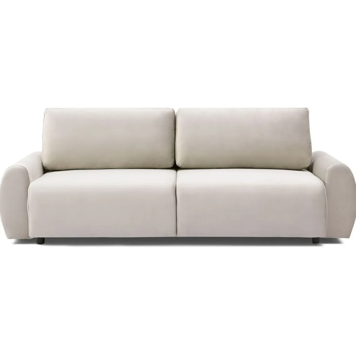 3S. x Home Canapé convertible 3 places Traviata Velours Beige Best