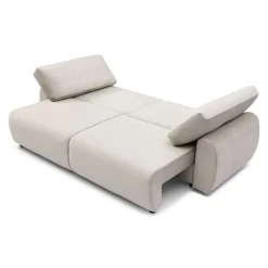 3S. x Home Canapé convertible 3 places Traviata Velours Beige Best