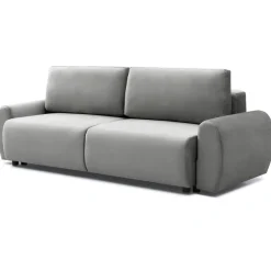3S. x Home Canapé convertible 3 places Traviata Velours Gris New