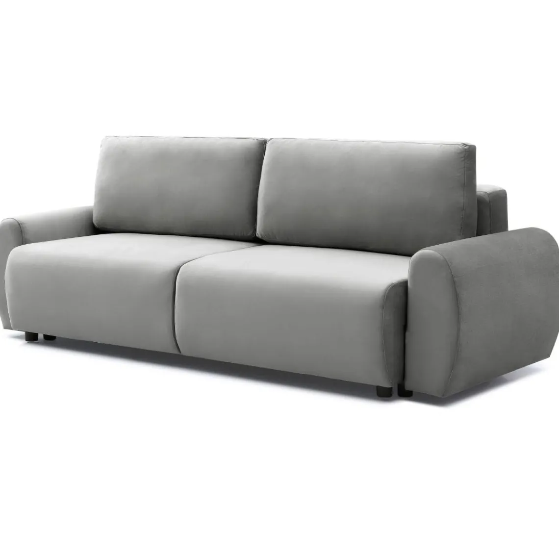 3S. x Home Canapé convertible 3 places Traviata Velours Gris New