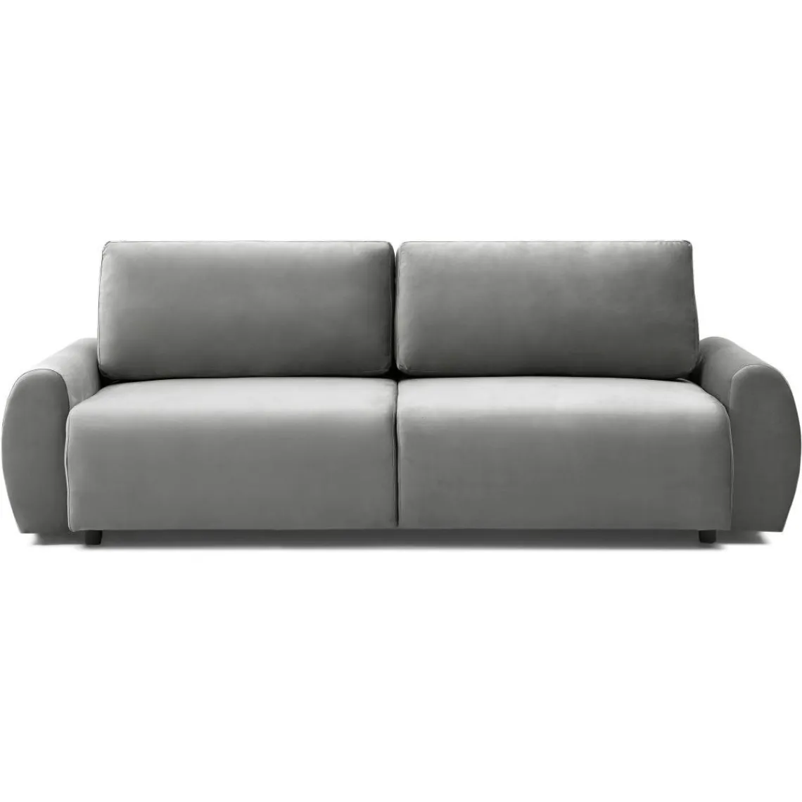 3S. x Home Canapé convertible 3 places Traviata Velours Gris New