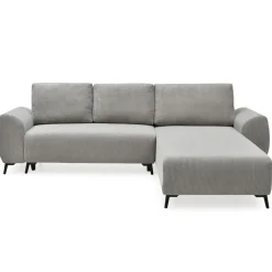 3S. x Home Canapé convertible avec angle réversible Paolo Velours côtelé Gris Online