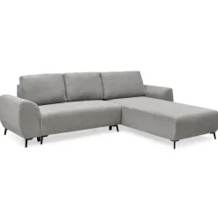 3S. x Home Canapé convertible avec angle réversible Paolo Velours côtelé Gris Online