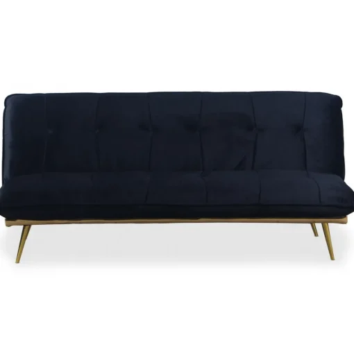 3S. x Home Canapé Convertible Clic-Clac BRICE Velours Noir Online