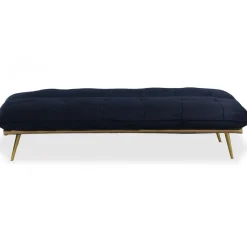 3S. x Home Canapé Convertible Clic-Clac BRICE Velours Noir Online