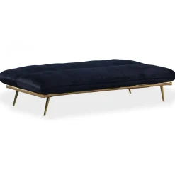 3S. x Home Canapé Convertible Clic-Clac BRICE Velours Noir Online