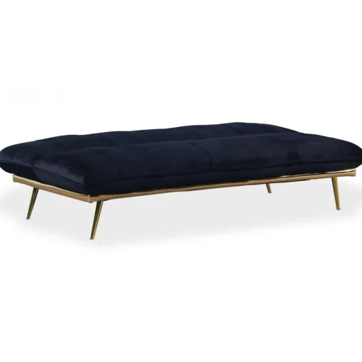 3S. x Home Canapé Convertible Clic-Clac BRICE Velours Noir Online