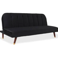 3S. x Home Canapé convertible clic-clac Olympia Velours Noir Online