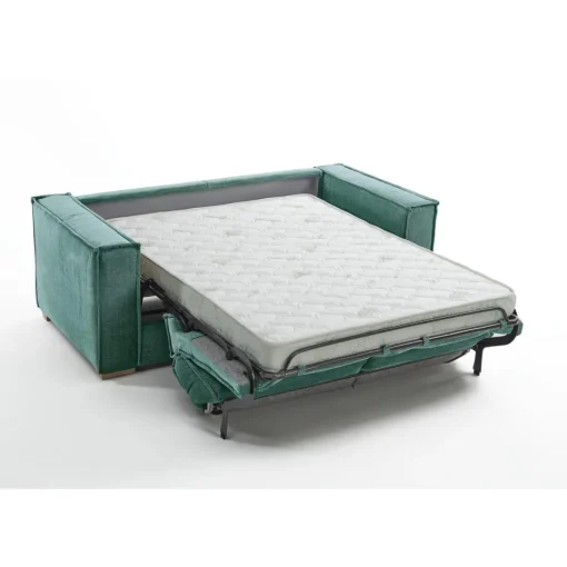 3S. x Home Canapé convertible express 3 places ISABELLA Bleu canard New