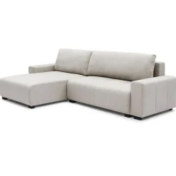 3S. x Home Canapé d'angle convertible élégant Malone Tissu Beige Best