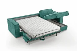 3S. x Home Canapé d'angle reversible convertible express avec méridienne coffre ISABELLA Angle Bleu canard Sale