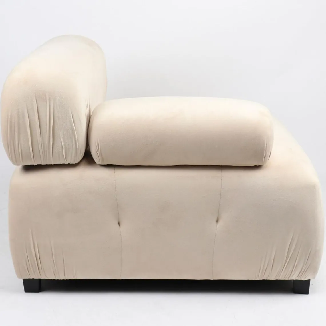 3S. x Home Canapé design modulable Hollywood Velours Beige Sale