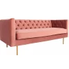 3S. x Home Canapé en Velours Rose 3 places SEE LY