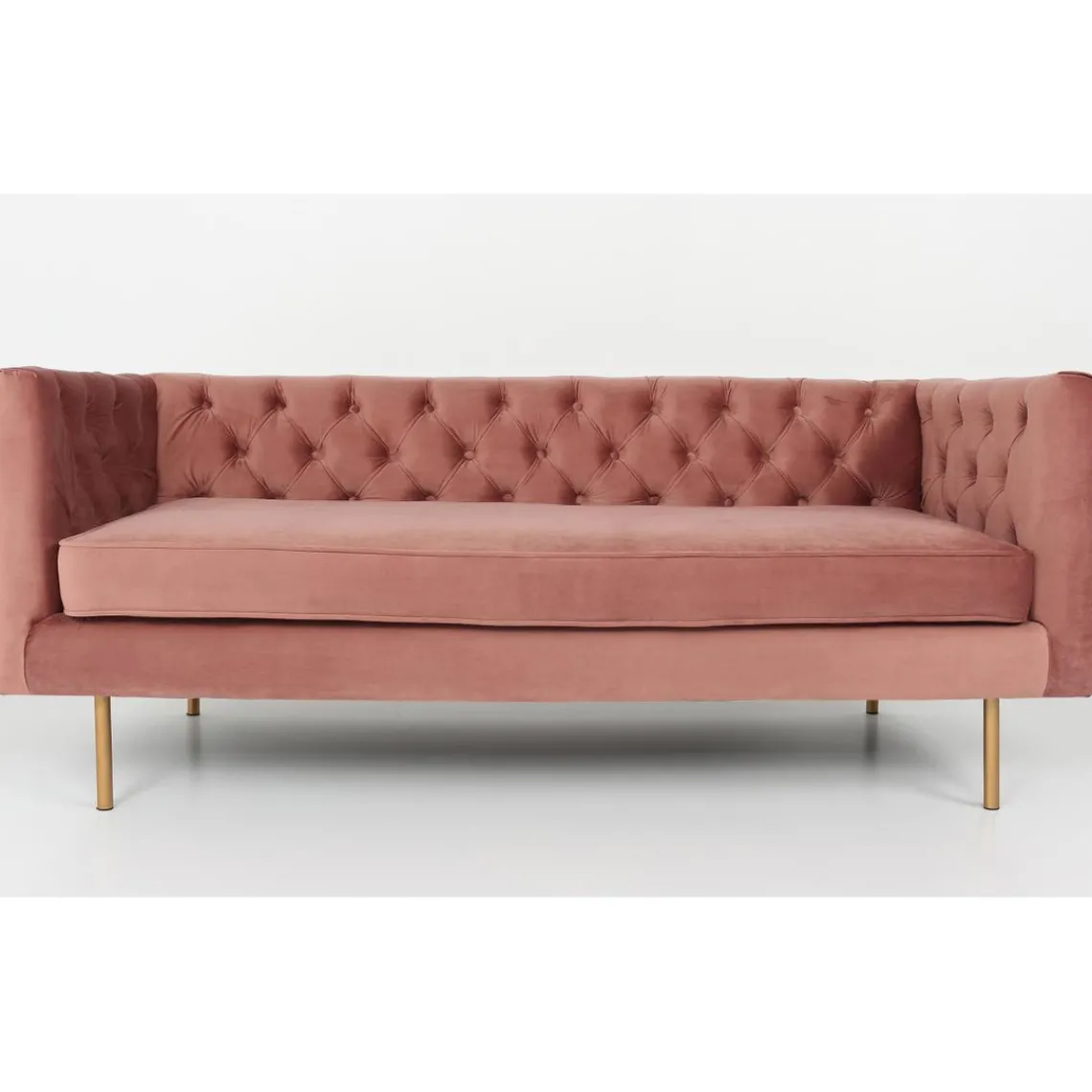 3S. x Home Canapé en Velours Rose 3 places SEE LY