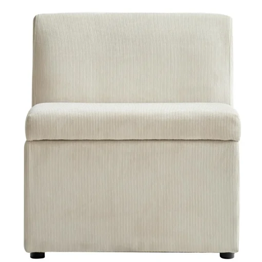 3S. x Home Canapé modulable VARDE design scandinave raffiné en velours côtelé avec mousse Online