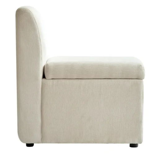 3S. x Home Canapé modulable VARDE design scandinave raffiné en velours côtelé avec mousse Online