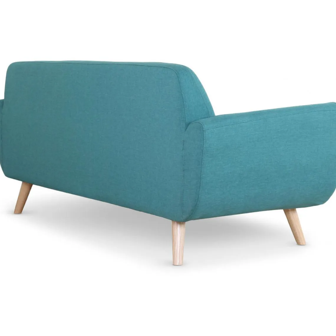 3S. x Home Canapé Scandinave 3 Places Tissu Bleu Vert TELIA Clearance