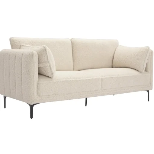 3S. x Home Canape 3 places en Metal blanc Outlet