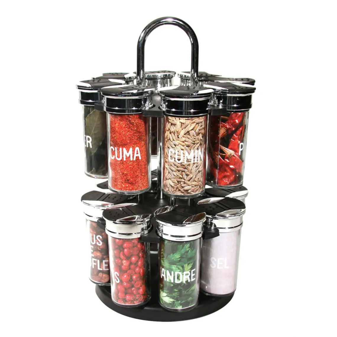 3S. x Home Carrousel 2 etages 16 pots couvercle plastique HALLIE Sale