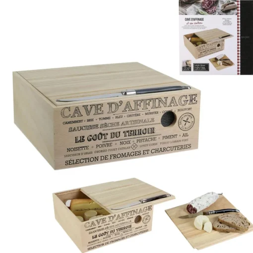 3S. x Home Cave a fromage bois avec couteau ABILENE Best
