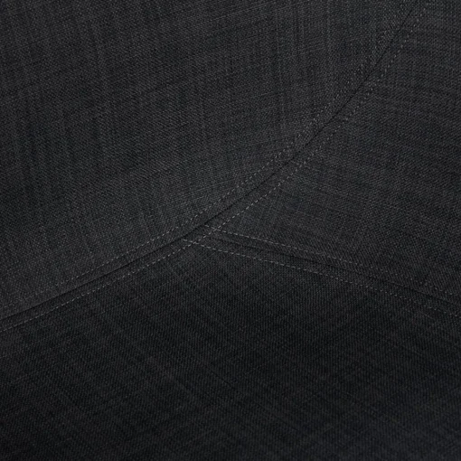 ALTEREGO Chaise avec accoudoirs 'LIBRA' en tissu gris foncé et métal noir Sale