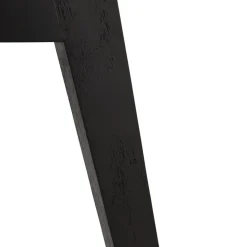 ALTEREGO Chaise avec accoudoirs 'MISTRAL' noire avec pieds en bois noir Sale