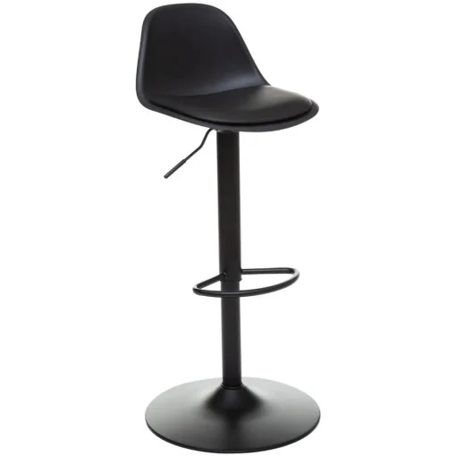 3S. x Home Chaise De Bar Ajustable AIKO Noir Best