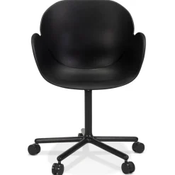 ALTEREGO Chaise de bureau avec accoudoirs 'ORION' noire Clearance