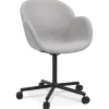 ALTEREGO Chaise de bureau avec accoudoirs 'ASTRA' gris clair Best