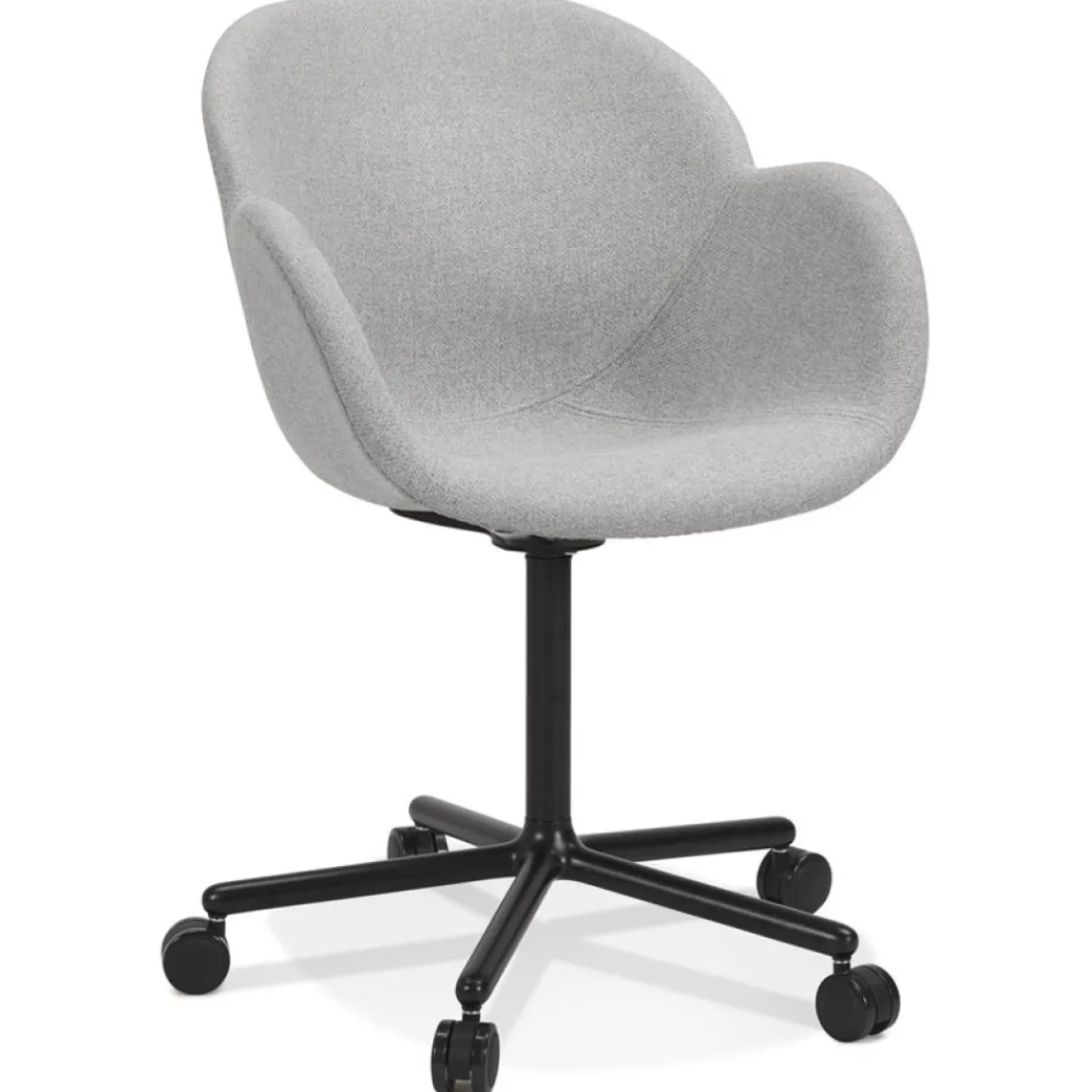ALTEREGO Chaise de bureau avec accoudoirs 'ASTRA' gris clair Best