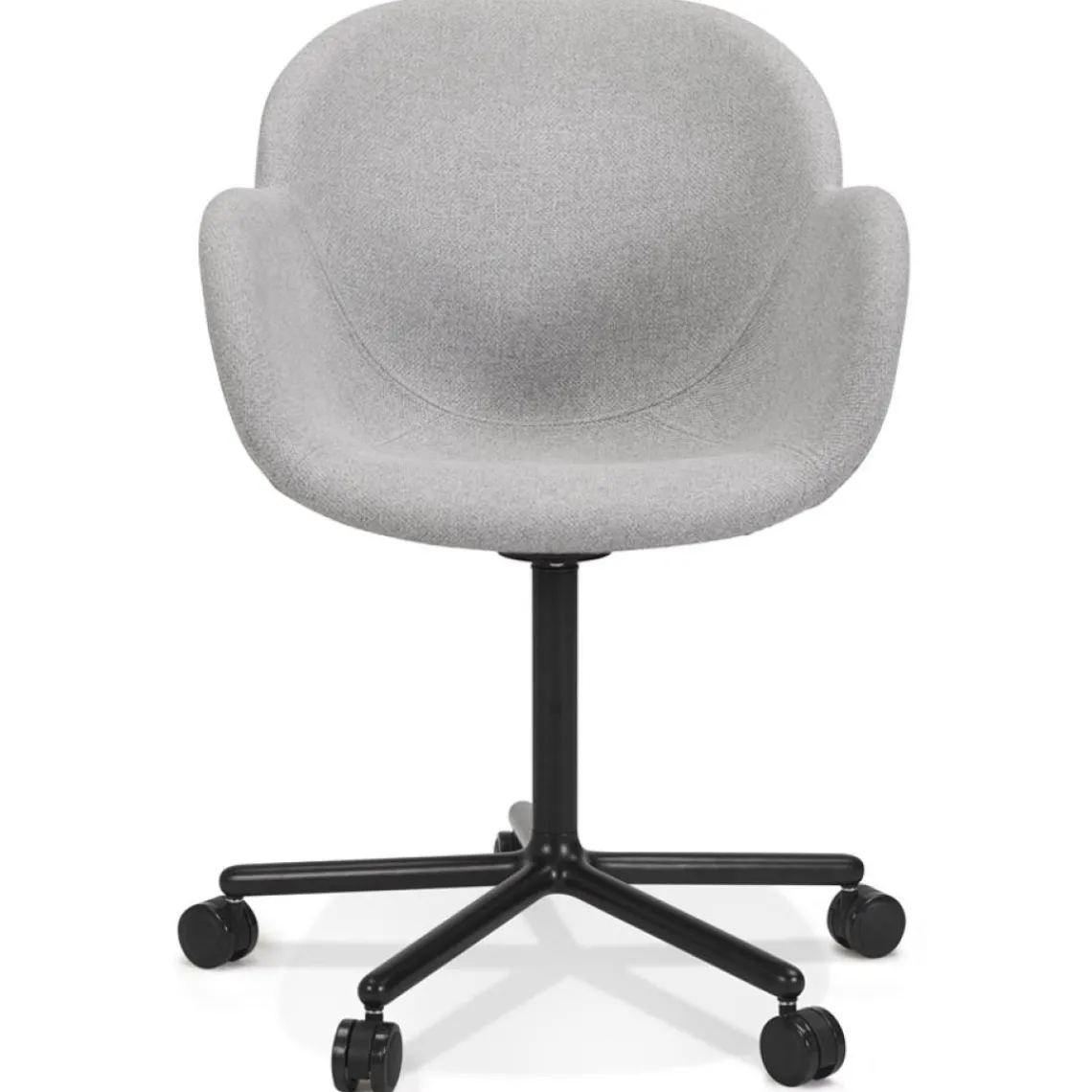 ALTEREGO Chaise de bureau avec accoudoirs 'ASTRA' gris clair Best