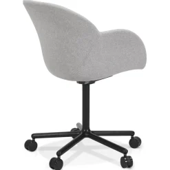 ALTEREGO Chaise de bureau avec accoudoirs 'ASTRA' gris clair Best