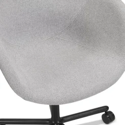 ALTEREGO Chaise de bureau avec accoudoirs 'ASTRA' gris clair Best