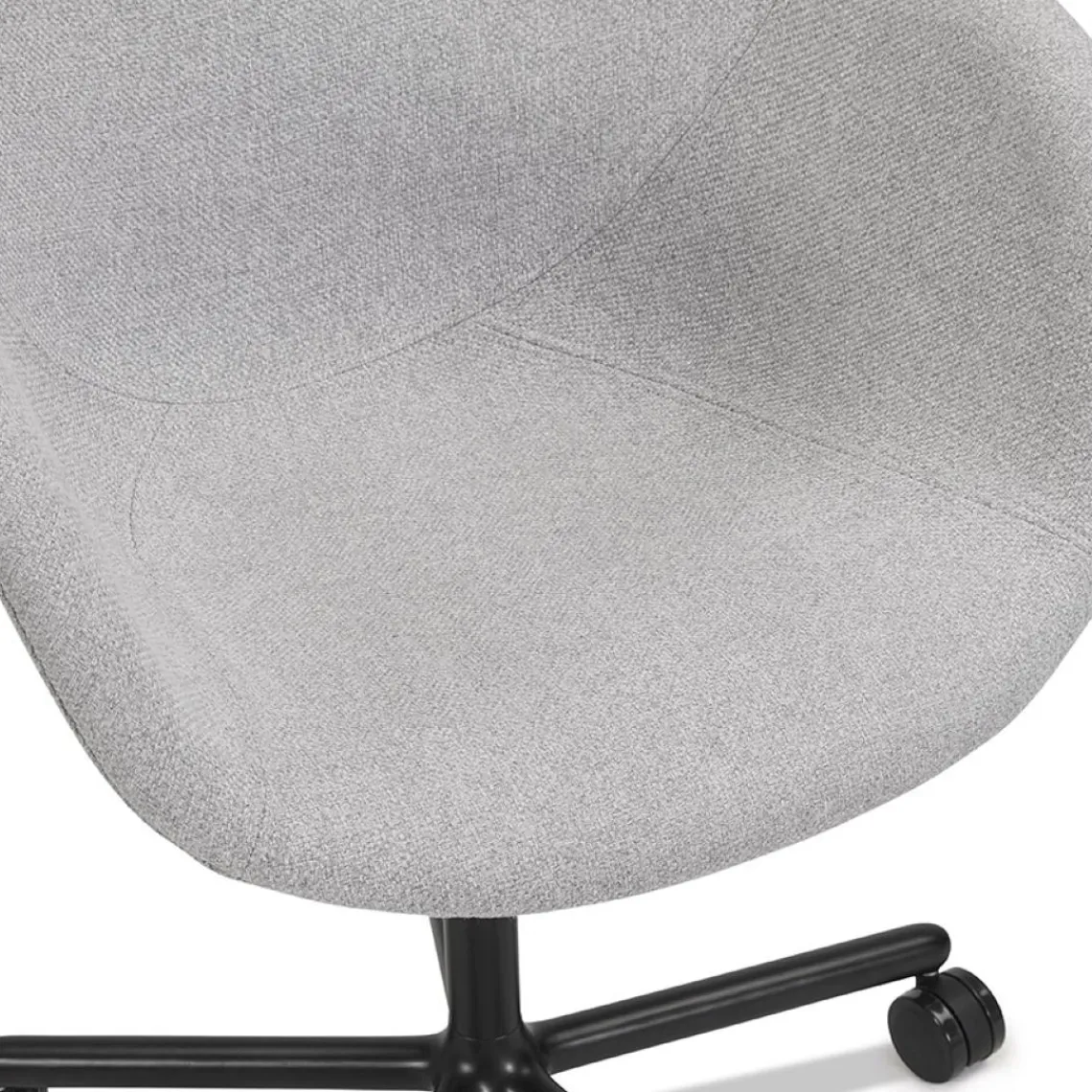 ALTEREGO Chaise de bureau avec accoudoirs 'ASTRA' gris clair Best
