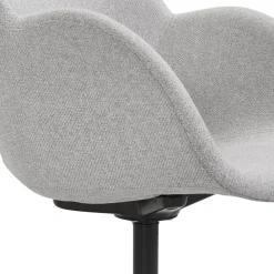 ALTEREGO Chaise de bureau avec accoudoirs 'ASTRA' gris clair Best