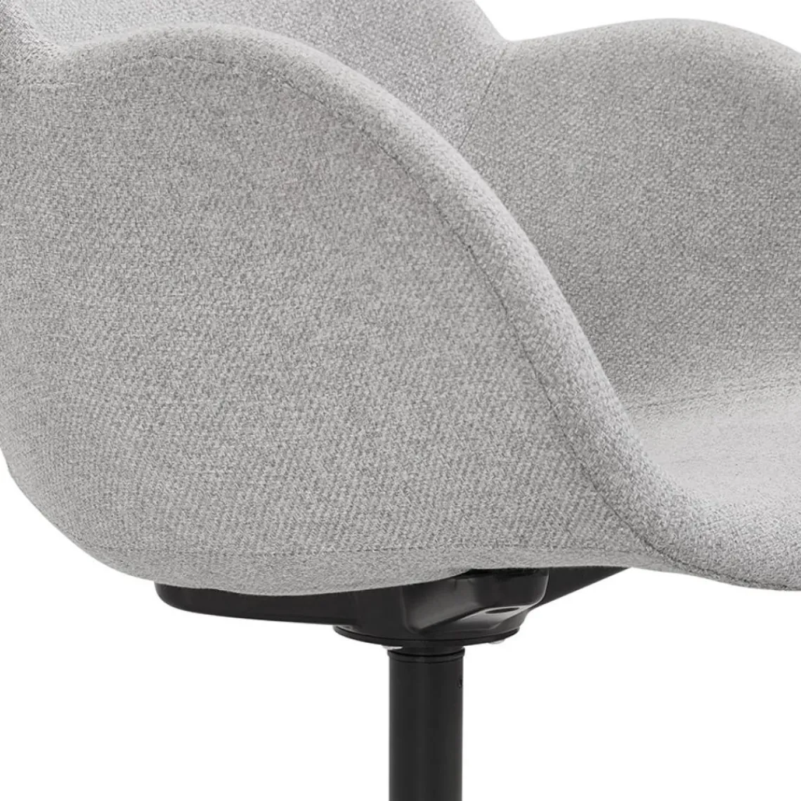 ALTEREGO Chaise de bureau avec accoudoirs 'ASTRA' gris clair Best