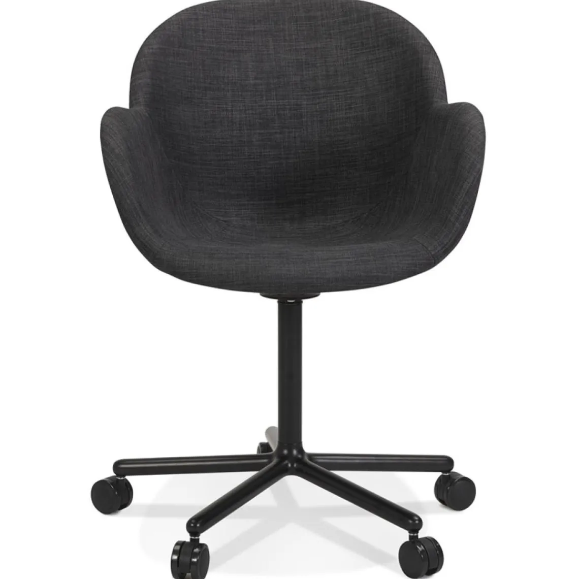 ALTEREGO Chaise de bureau avec accoudoirs 'ASTRA' gris foncé Best