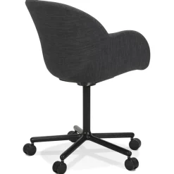 ALTEREGO Chaise de bureau avec accoudoirs 'ASTRA' gris foncé Best