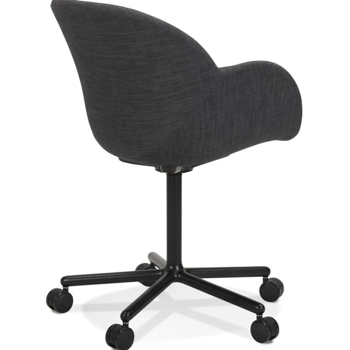 ALTEREGO Chaise de bureau avec accoudoirs 'ASTRA' gris foncé Best