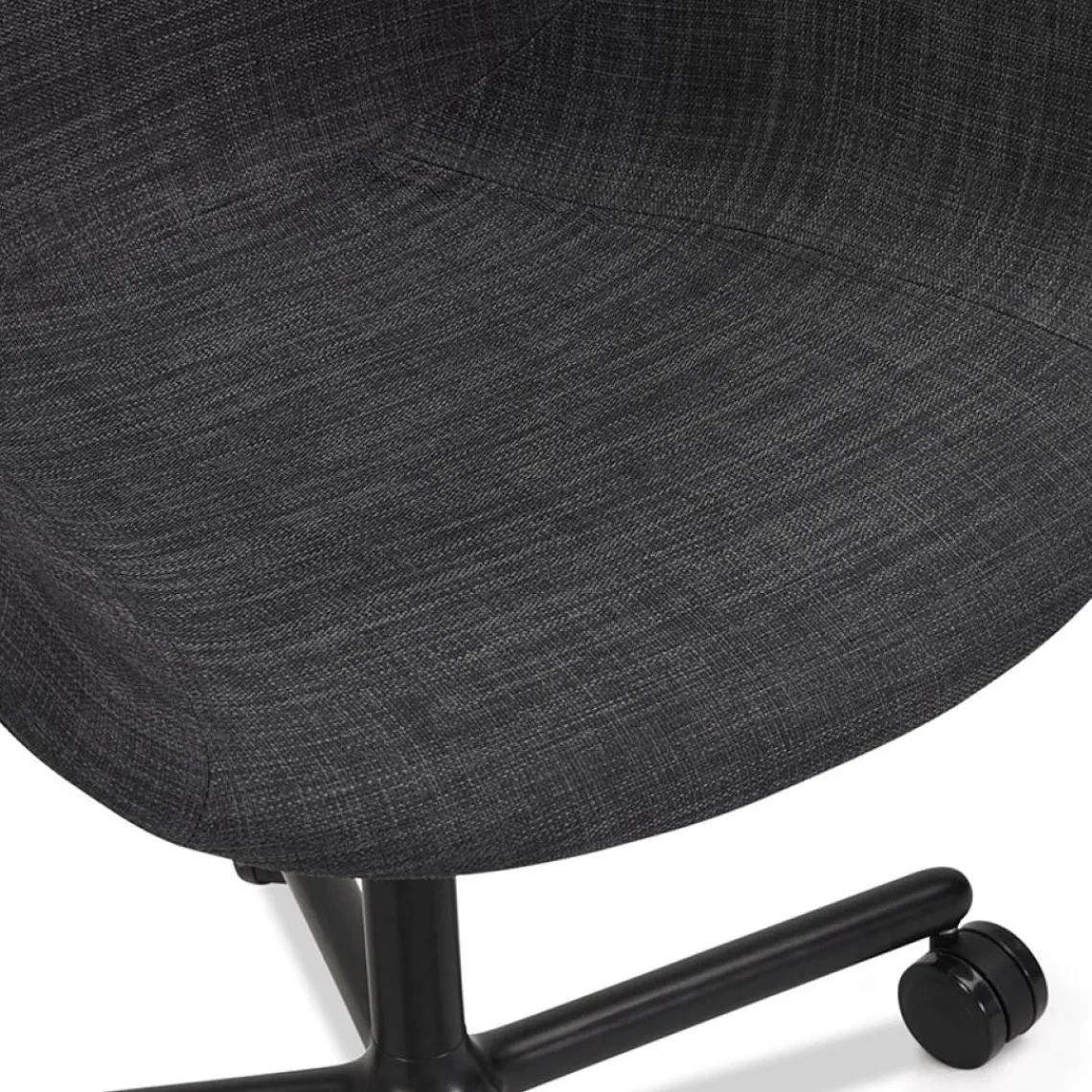 ALTEREGO Chaise de bureau avec accoudoirs 'ASTRA' gris foncé Best