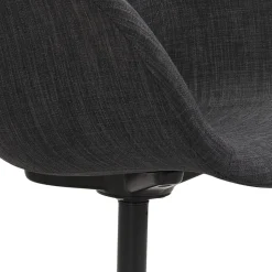 ALTEREGO Chaise de bureau avec accoudoirs 'ASTRA' gris foncé Best
