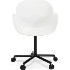 ALTEREGO Chaise de bureau avec accoudoirs 'ORION' blanche Online