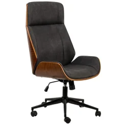 Nordlys Chaise de Bureau Design Reglable en Bois Noir Discount