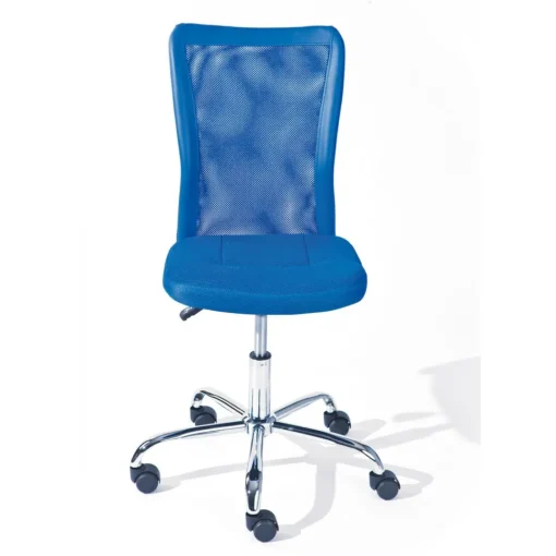 3S. x Home Chaise de bureau enfant à roulettes Bleu DUTEL New
